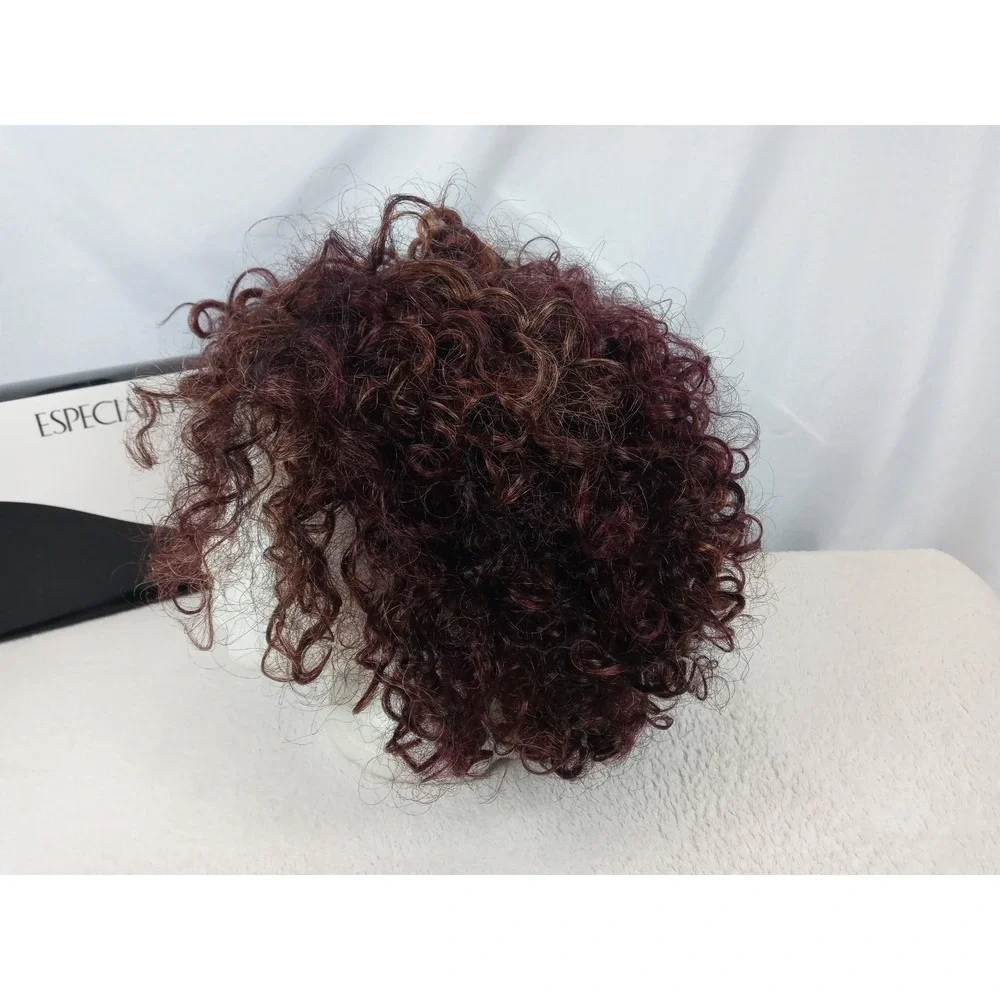 Especially Yours Wig Dark Red Curly Style Synthetic‎ Hair with Box